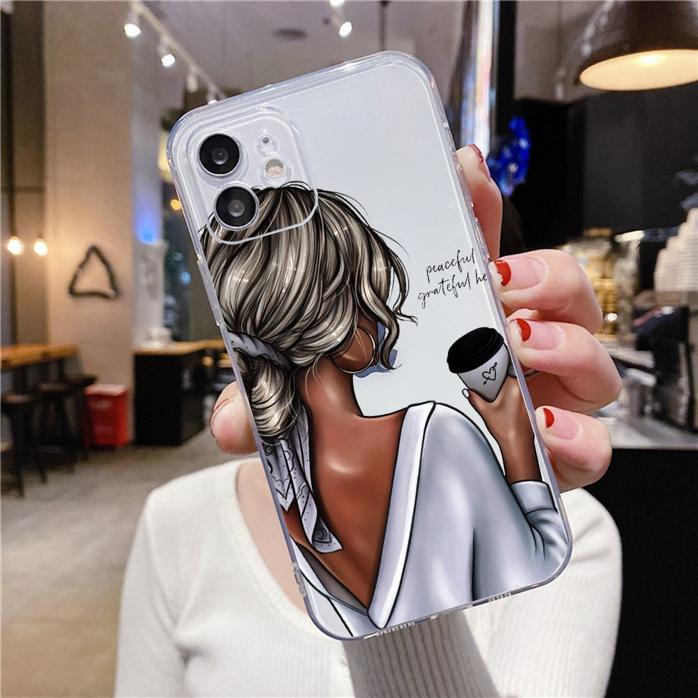 Fashion Beautiful Girl Pattern Case For iPhone