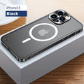 Luxury Metal Frame Lens Protection For iPhone 14 Plus Pro Max 12 13 mini Aluminum Phone Case For iPhone 11 Matte Hard Back Cover