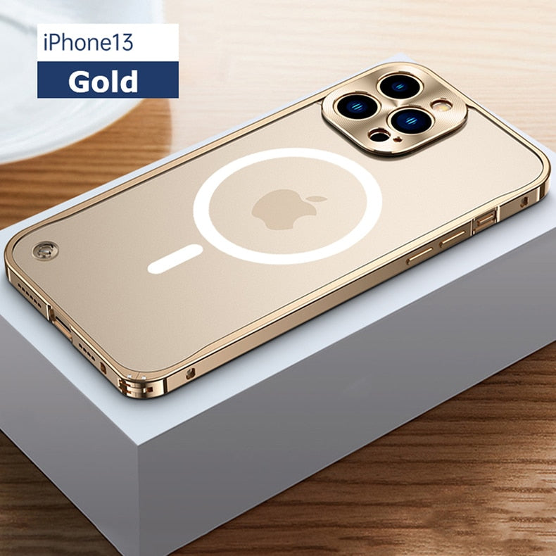 Luxury Metal Frame Lens Protection For iPhone 14 Plus Pro Max 12 13 mini Aluminum Phone Case For iPhone 11 Matte Hard Back Cover