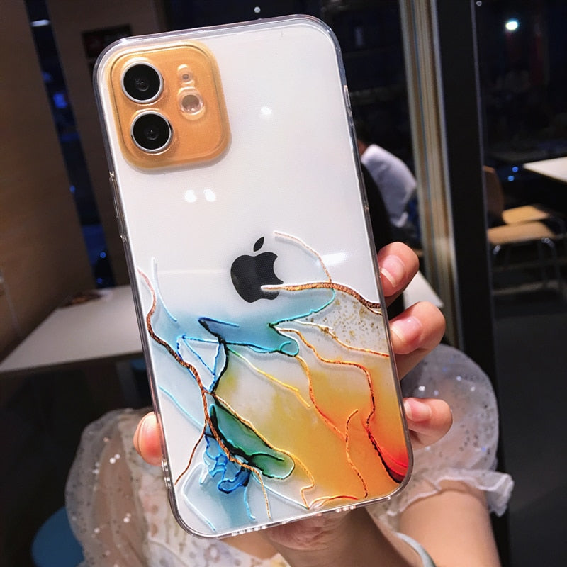 Watercolour Painting Phone Case For iPhone