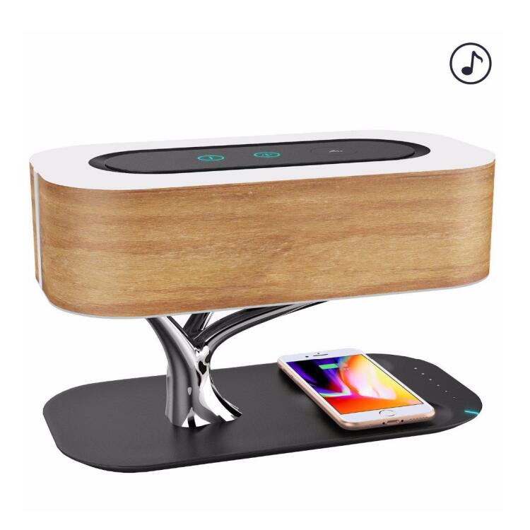 Light of the tree new technology fast wireless charger with speaker and bedside lamp - Carbon Cases