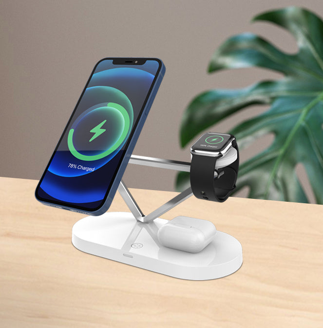 15W 10W Qi Wireless Charger Pad Fast Charging Desk Lamp With Wireless Charger - Carbon Cases