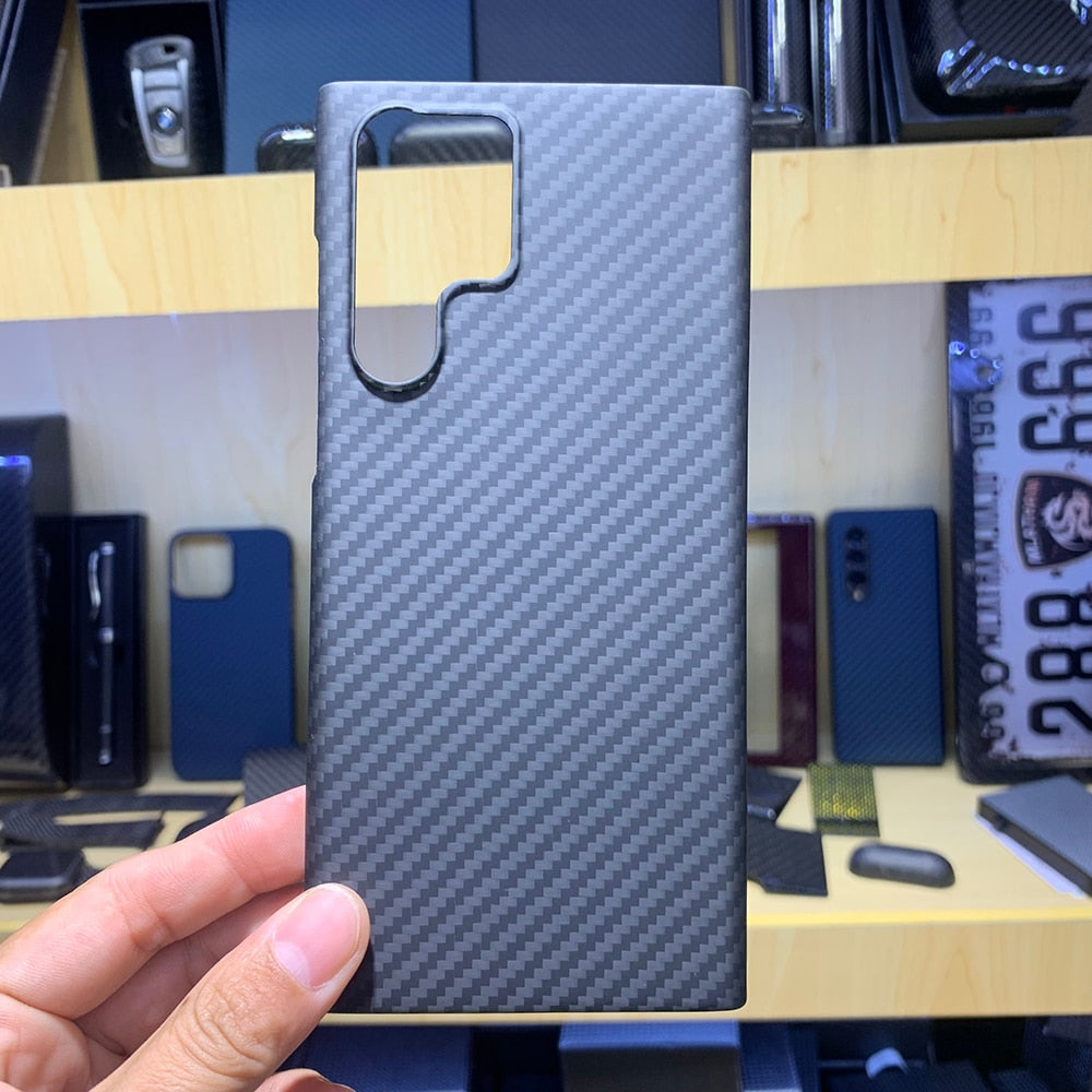 Carbon fibre phone case For Samsung Galaxy