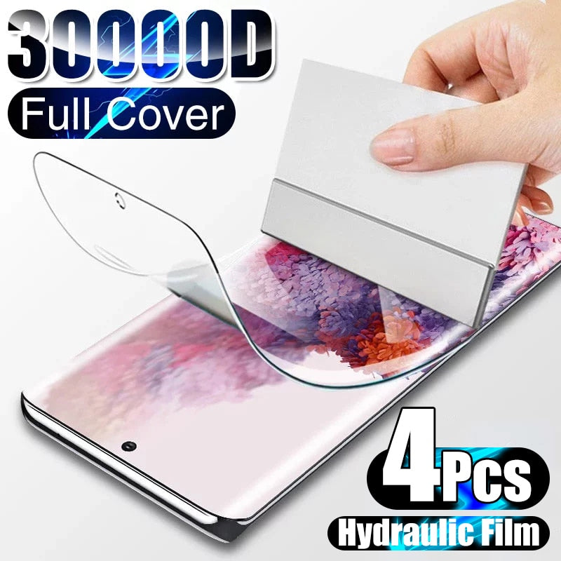 4Pcs Hydrogel Film Screen Protector For Samsung Galaxy