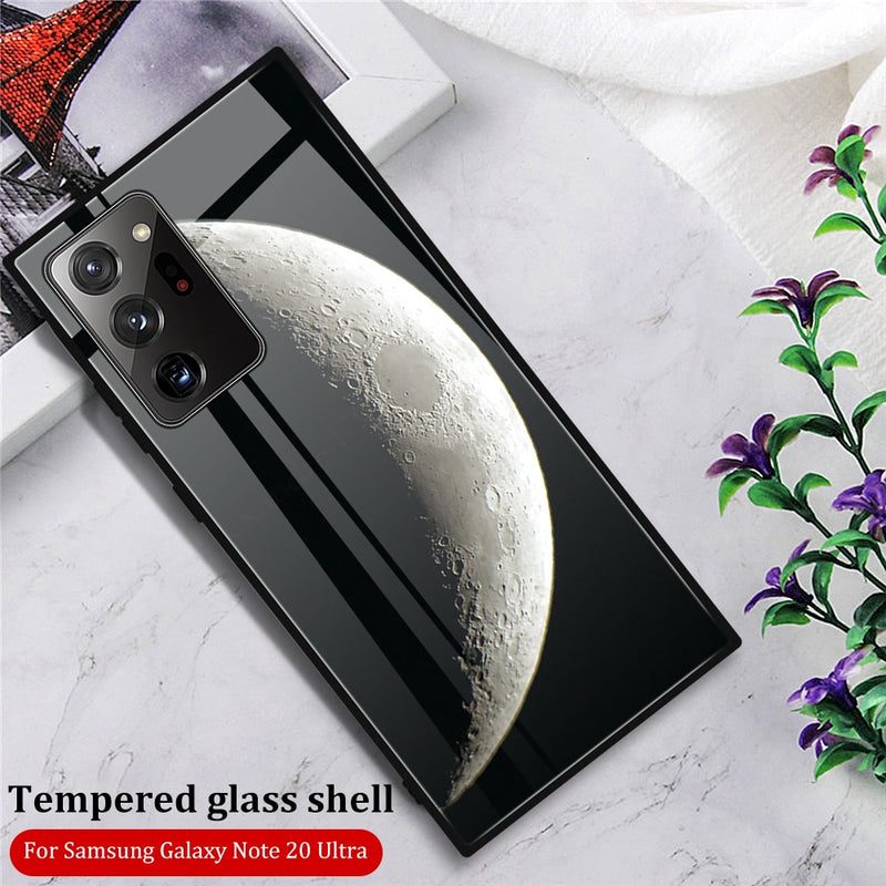 Luxury Case For Samsung Tempered Glass Cover