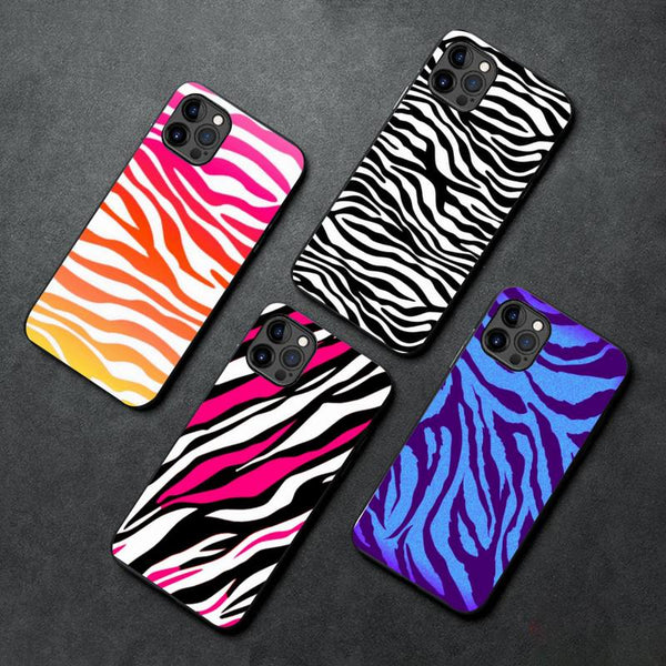 Animal Pattern Zebra Print Phone Case For iPhone