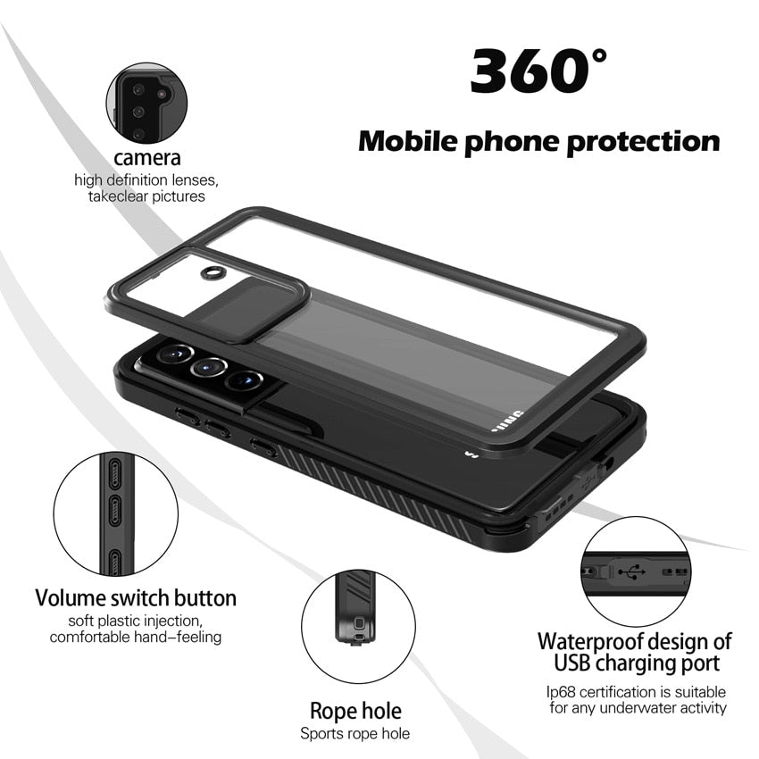 IP68 Waterproof Case For Samsung Galaxy