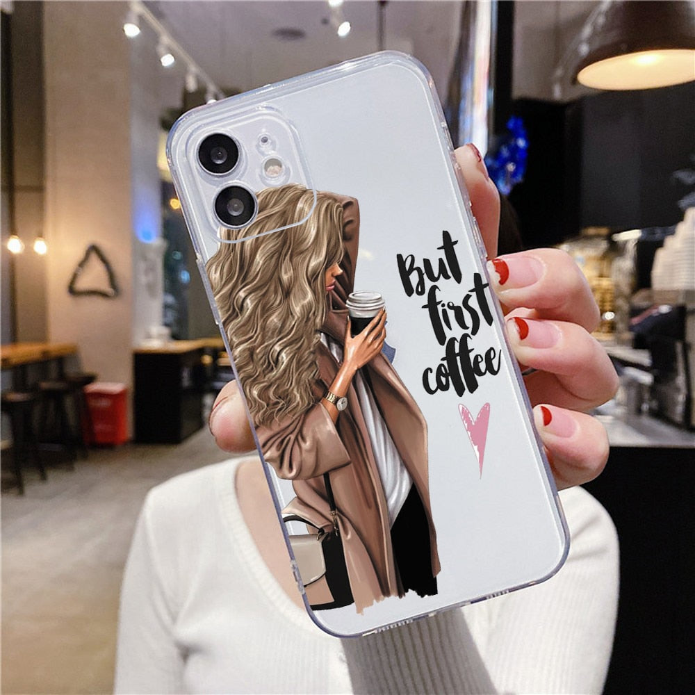 Fashion Beautiful Girl Pattern Case For iPhone