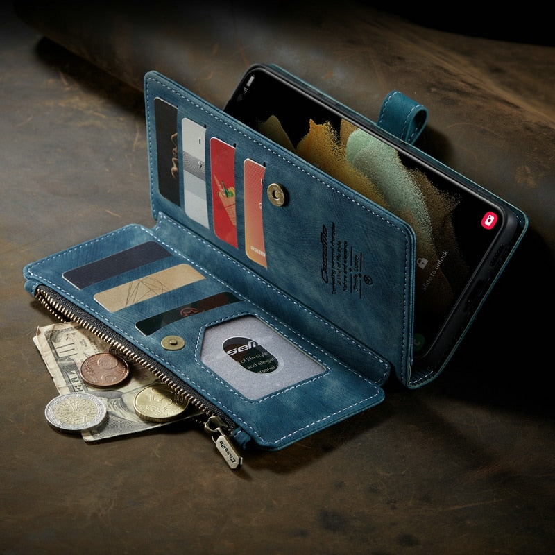 Case For Samsung - Zipper Wallet Case