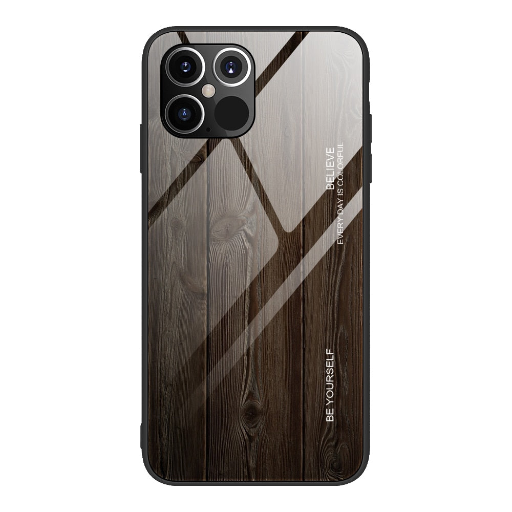 Wood Grain Phone Case For iPhone