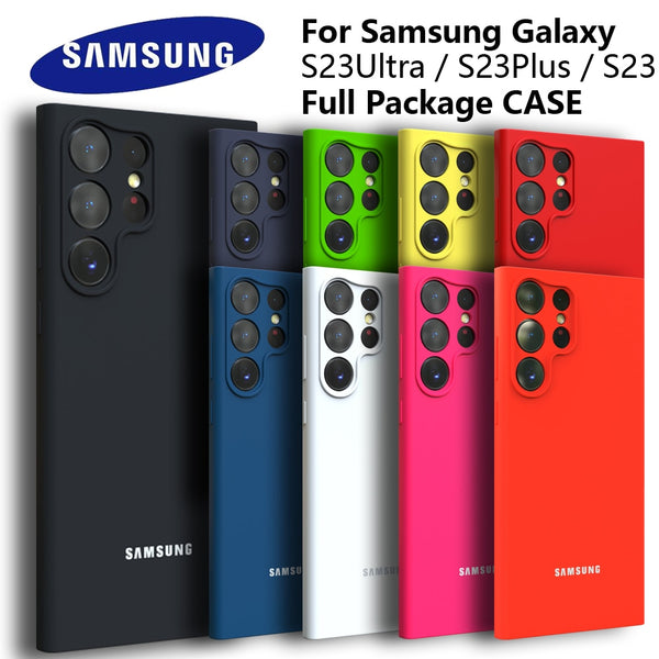 Samsung Galaxy S23 S23 Plus S23 Ultra Case Silky Silicone Cover Soft-Touch Back Protective Housing S23Ultra S23+ S23Plus S22 S21