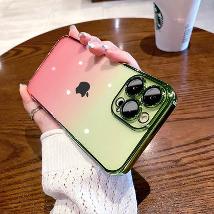 Luxury Gradient PC Plating Case for iPhone