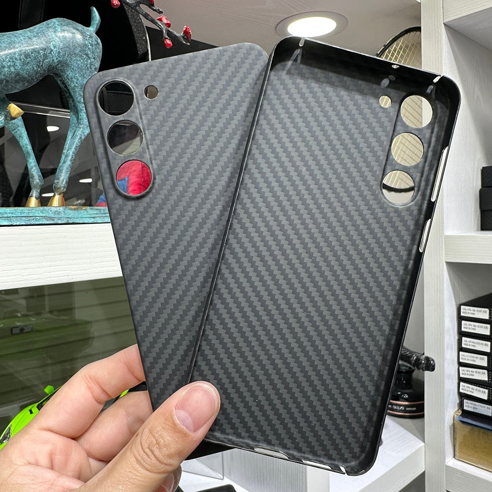 Carbon fibre phone case For Samsung Galaxy