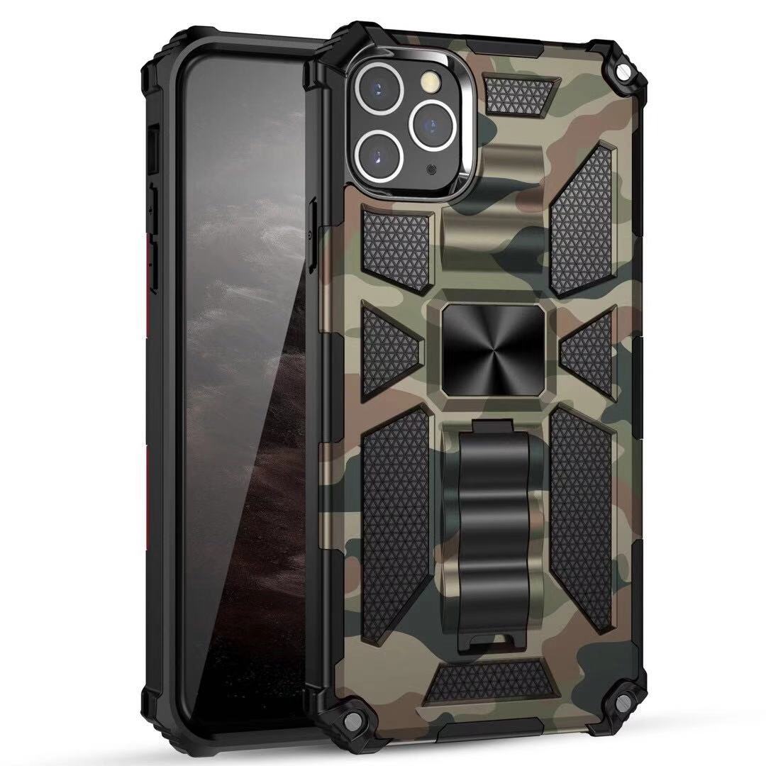 Camouflage Rugged Armor Shockproof Phone Case For iPhone