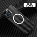 Carbon Fibre MagSafe Wireless Charging Shockproof Case For iPhone