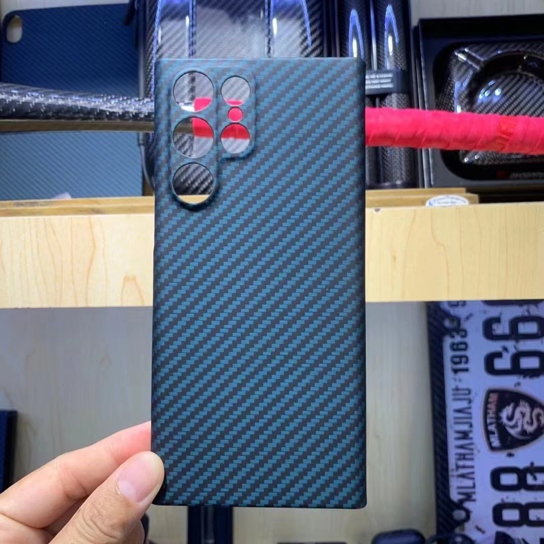 Carbon fibre phone case For Samsung Galaxy