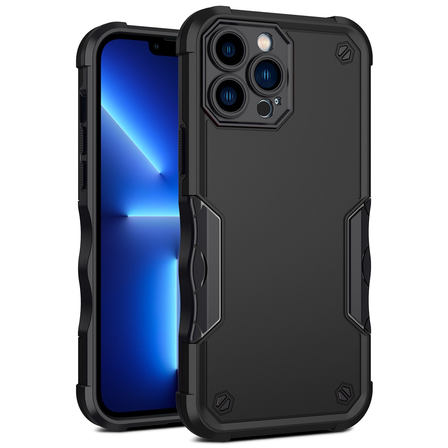 Rugged Armor Shockproof Case For iPhone