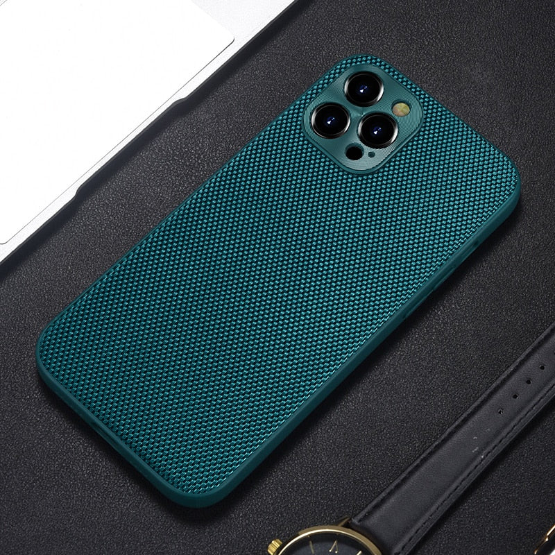 Luxury Nylon Cloth Fabric Case For iPhone