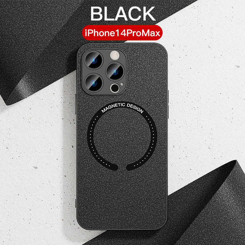 Magnetic PU Leather Phone Case For iPhone