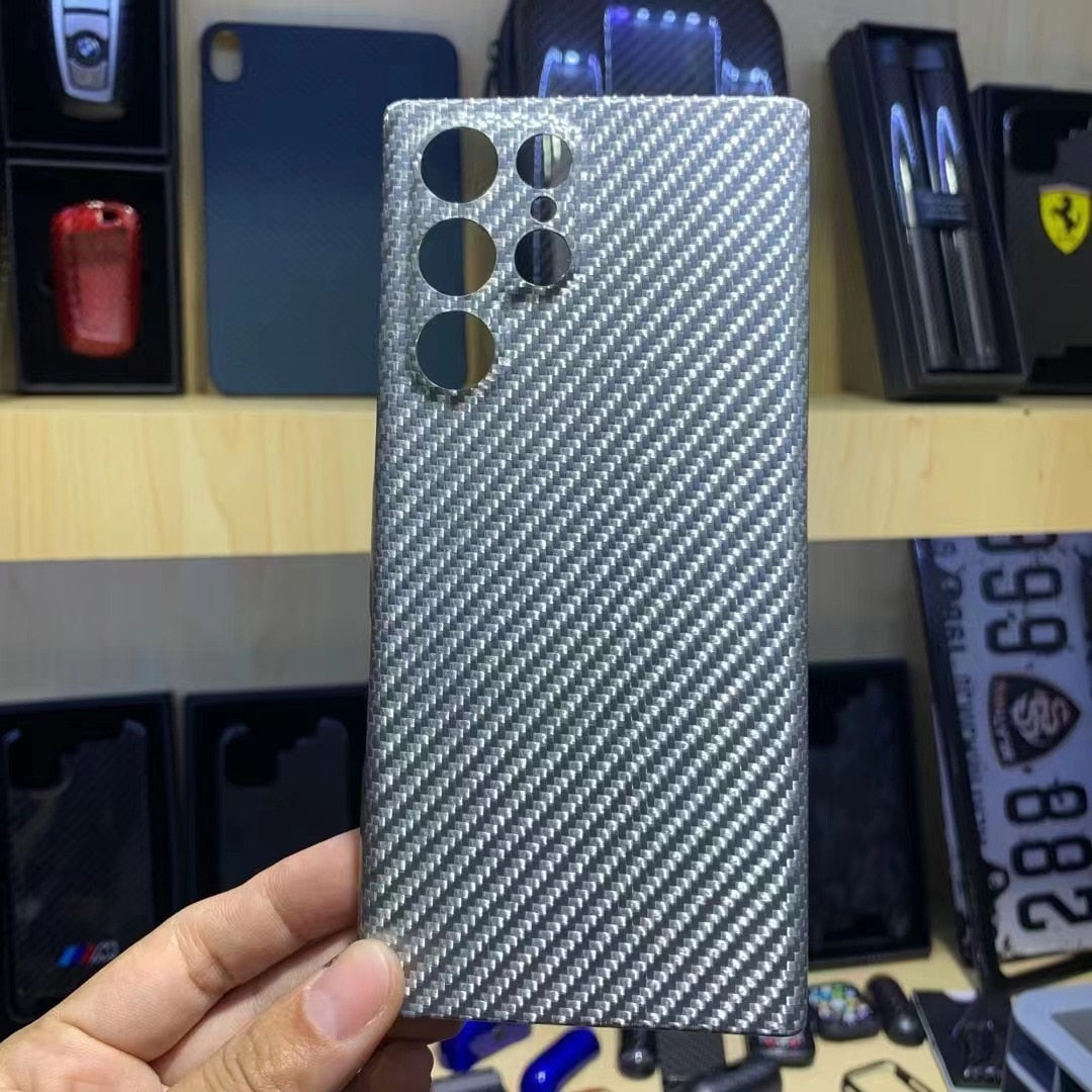 Carbon fibre phone case For Samsung Galaxy