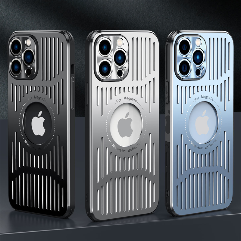 Heat Dissipation Case For iPhone Ice Armor Shockproof Aluminum Alloy Cover