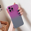 Gradient Ultra Thin Soft Silicone Case For iPhone