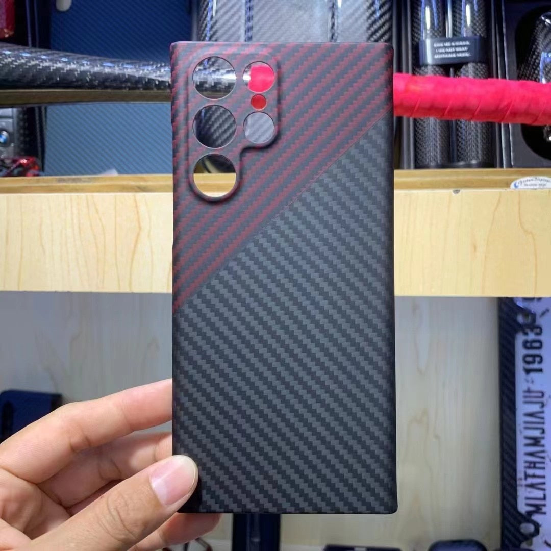 Carbon fibre phone case For Samsung Galaxy