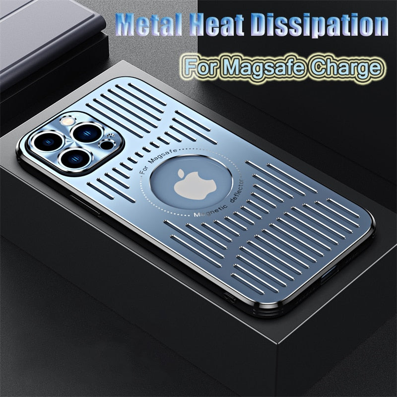 Heat Dissipation Case For iPhone Ice Armor Shockproof Aluminum Alloy Cover