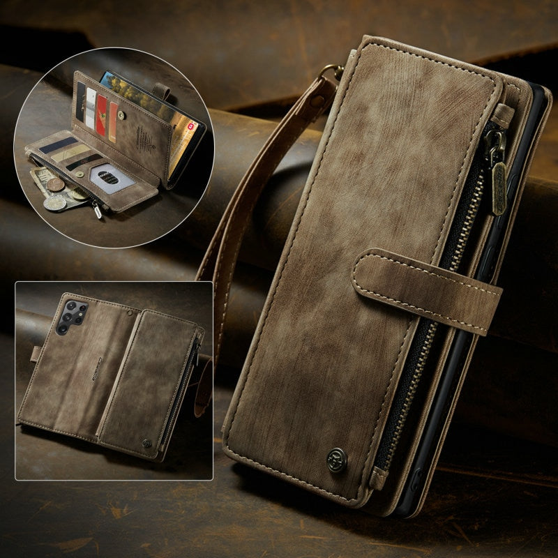 Case For Samsung - Zipper Wallet Case