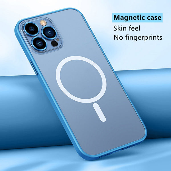 Luxury Frosted Acrylic Magnetic Case for iPhone