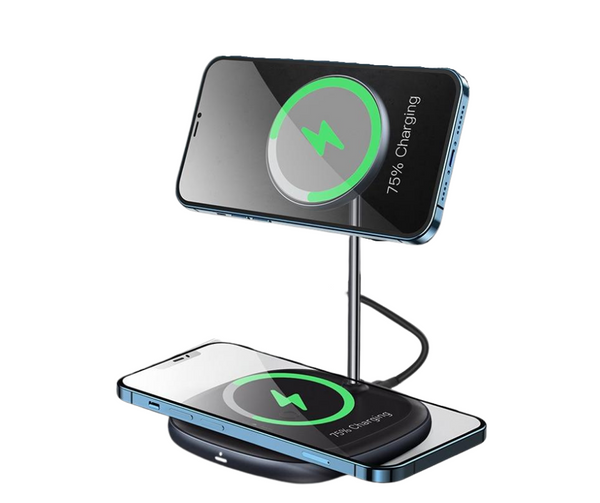 Magnetic Wireless Charger Phone Stand - Carbon Cases