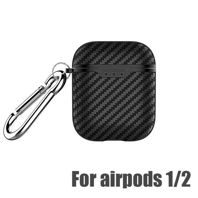 Carbon Fibre Texture Design TPU Soft Shell Case For AirPods - Carbon Cases