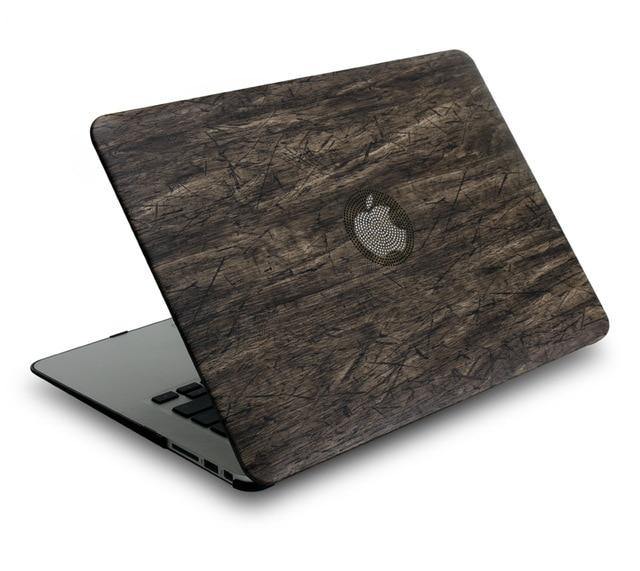 Classical Wood Grain PU Leather Top For MacBook - Touch Bar + Keyboard Cover - Carbon Cases