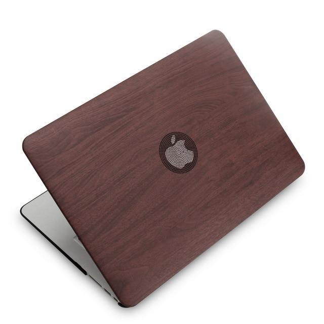 Classical Wood Grain PU Leather Top For MacBook - Touch Bar + Keyboard Cover - Carbon Cases