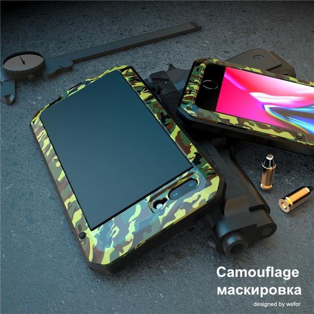 Luxury 360 Full Protect Metal Aluminium Phone Case - Carbon Cases