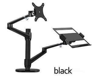 Aluminium Multifunction 10"-17" Ergonomics Desk Laptop Stand 32" Monitor Desktop Holder - Carbon Cases