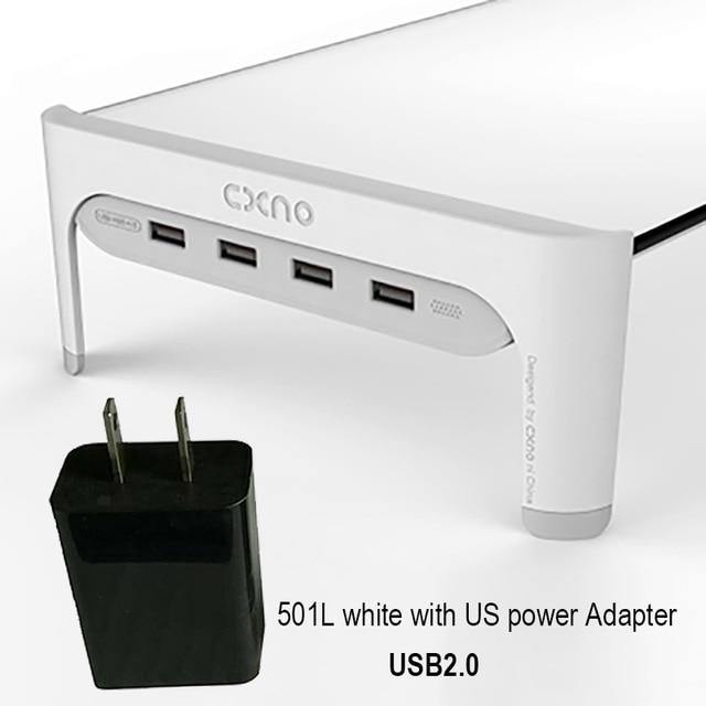 Desktop Monitor Notebook Laptop Stand with 4ports USB Hub Data Transmission and Fast Charger - Carbon Cases