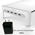 Desktop Monitor Notebook Laptop Stand with 4ports USB Hub Data Transmission and Fast Charger - Carbon Cases