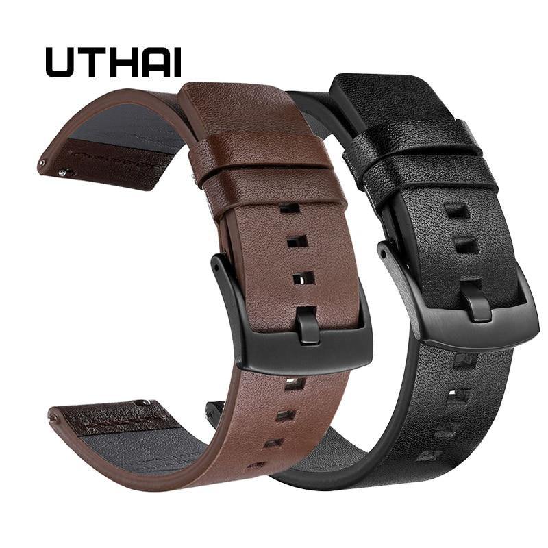 Genuine Leather Watch Band Strap for Samsung - Carbon Cases