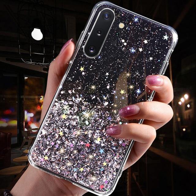 Bling Glitter Star Case For Samsung Galaxy - Carbon Cases