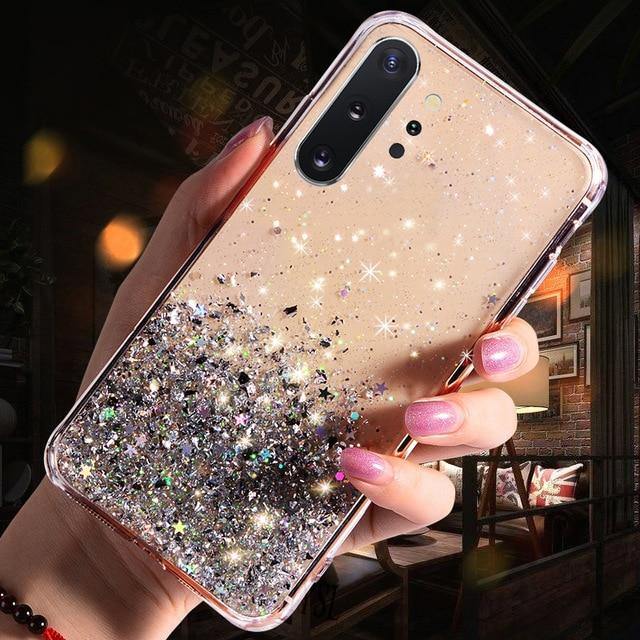 Bling Glitter Star Case For Samsung Galaxy - Carbon Cases