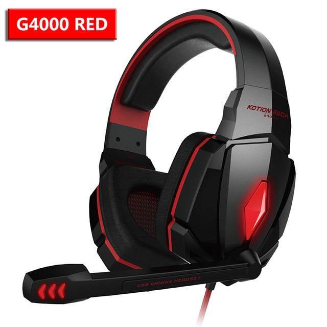 Wired Gaming Headset Headphones Surround Sound Deep Bass Stereo with Microphone - Carbon Cases