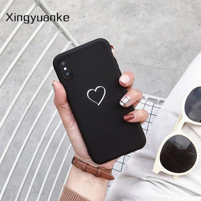 Cute Love Heart Silicone Cover For Samsung Galaxy - Carbon Cases