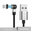 Magnetic USB Cable Fast Charging Type C Cable Magnet Charger Micro USB New 360º+180º Rotation - Carbon Cases
