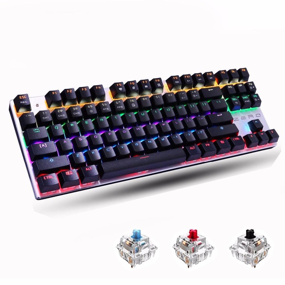 Mechanical Keyboard 87 Keys - Carbon Cases