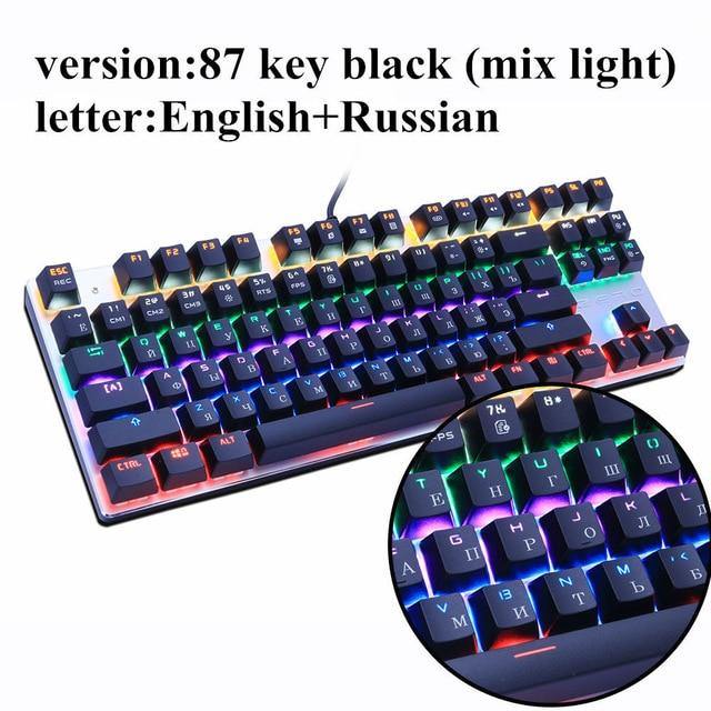 Mechanical Keyboard 87 Keys - Carbon Cases