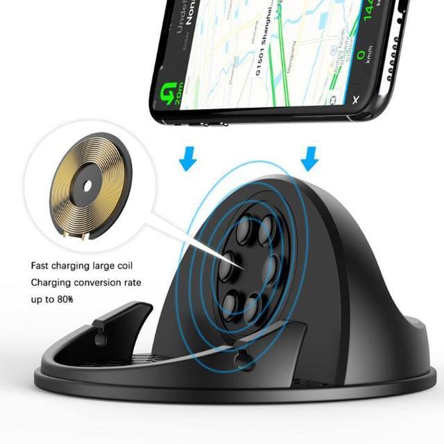 10W Fast Charging Wireless Car Charger (Apple & Samsung) - Carbon Cases