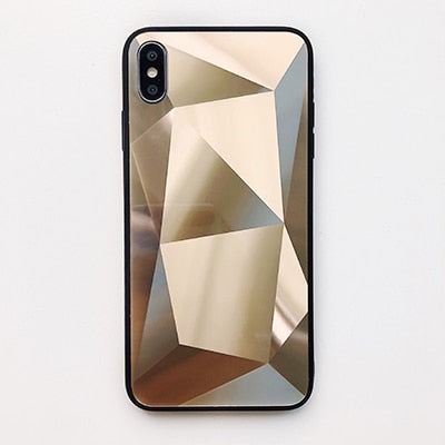 3D Diamond Mirror Case for iPhone - Carbon Cases