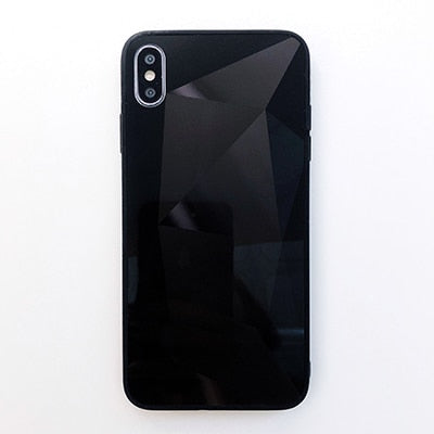 3D Diamond Mirror Case for iPhone - Carbon Cases