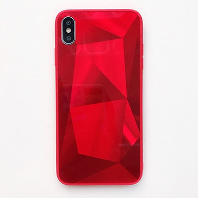 3D Diamond Mirror Case for iPhone - Carbon Cases